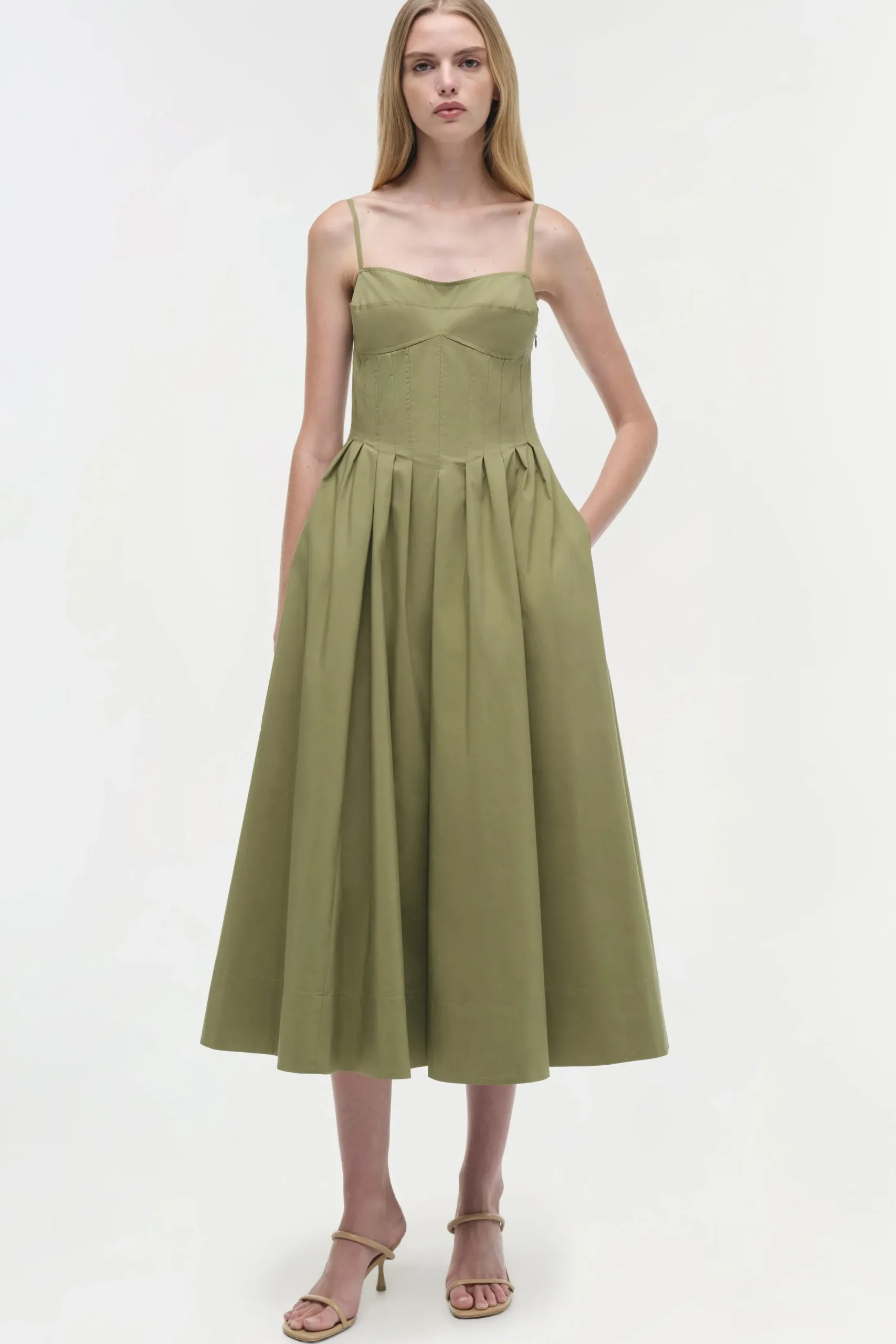 Women Simkhai Kittiya Cotton Midi Dress