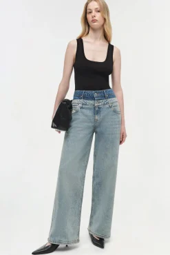 Women Simkhai Kove Double Waistband Jean