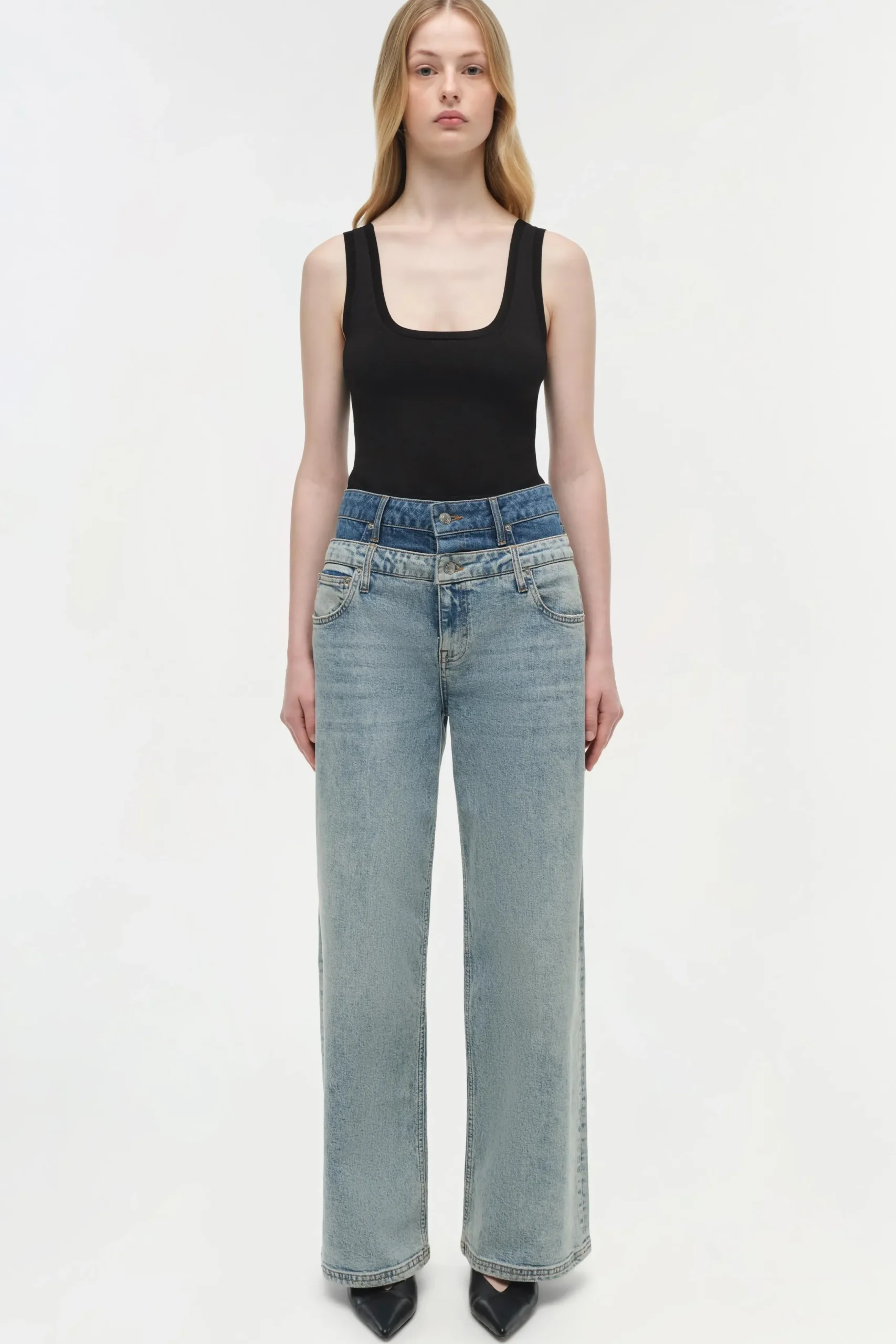 Women Simkhai Kove Double Waistband Jean