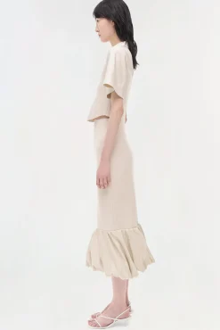 Women Simkhai Lizzie Linen Knit Top