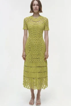 Women Simkhai Lorelai Embroidered Midi Dress