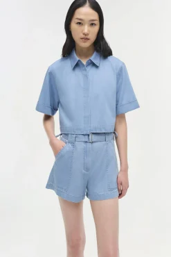 Women Simkhai Lourie Cotton Short