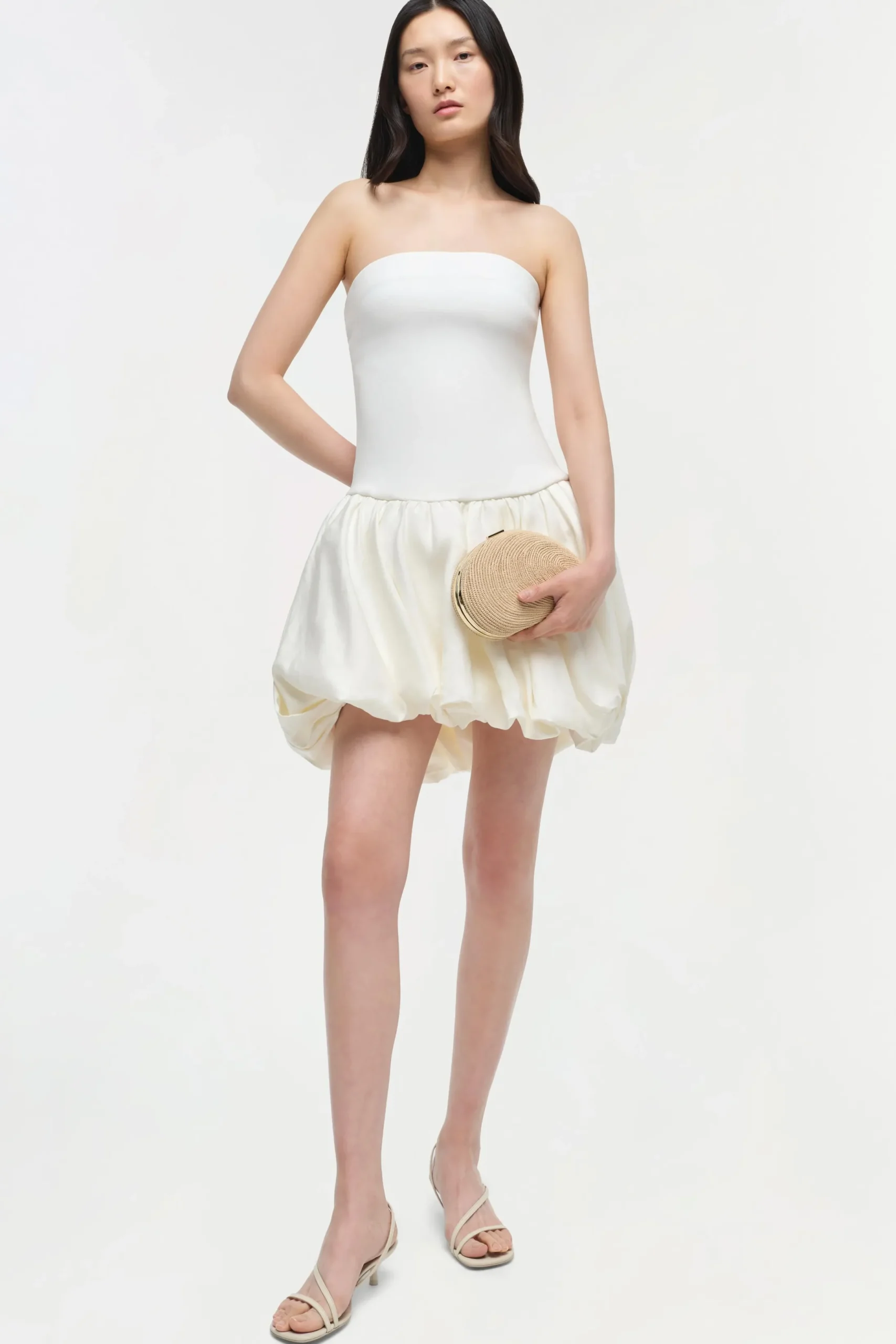 Women Simkhai Pollie Strapless Combo Mini Dress