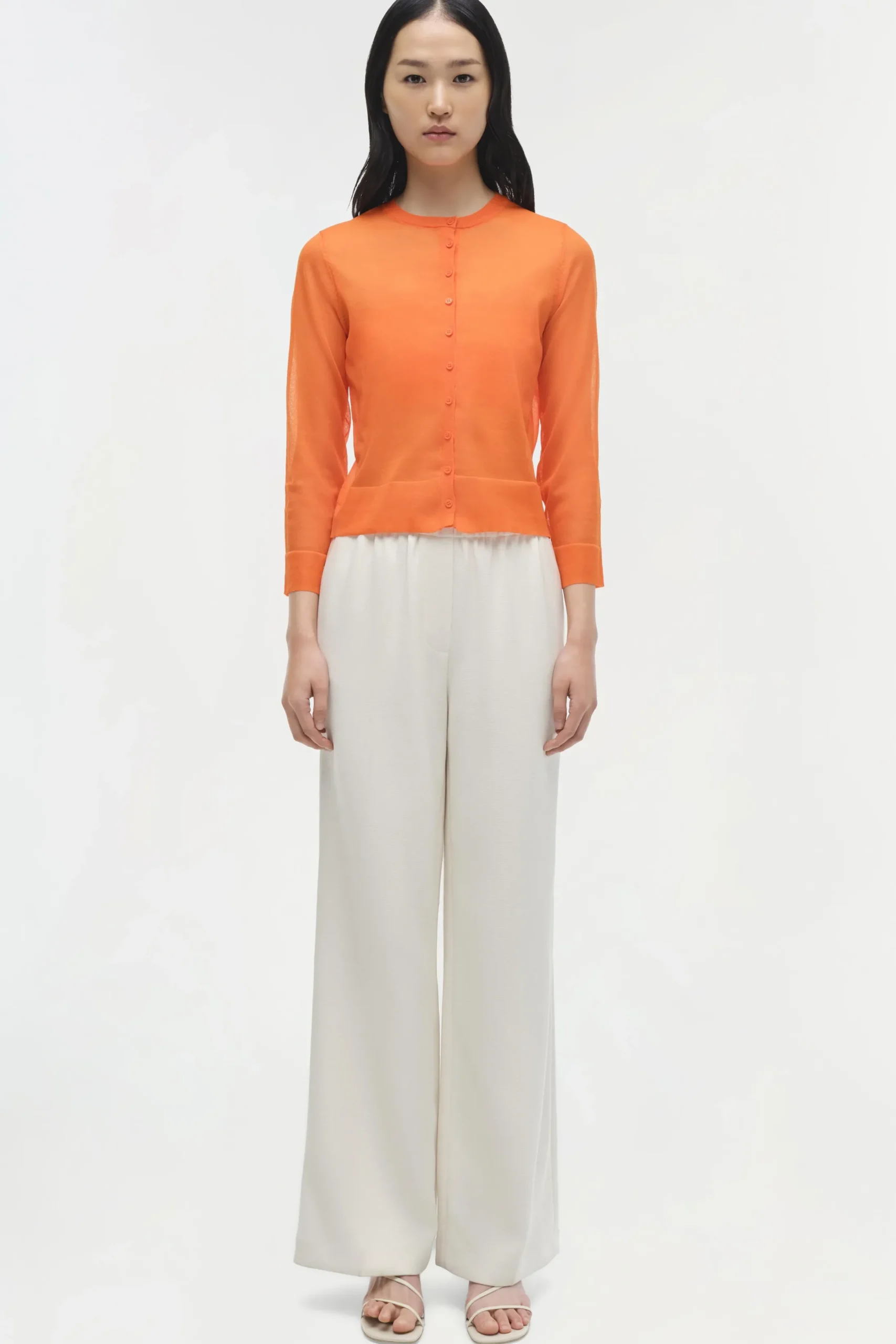 Women Simkhai Rachel Sheer Knit Cardigan