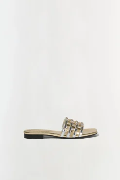 Simkhai Rivet Flat Sandal