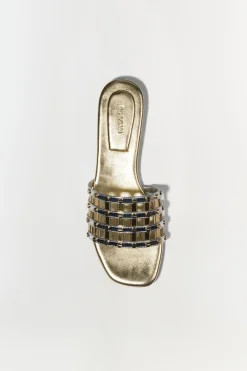 Simkhai Rivet Flat Sandal