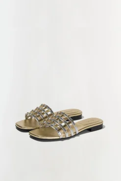 Simkhai Rivet Flat Sandal