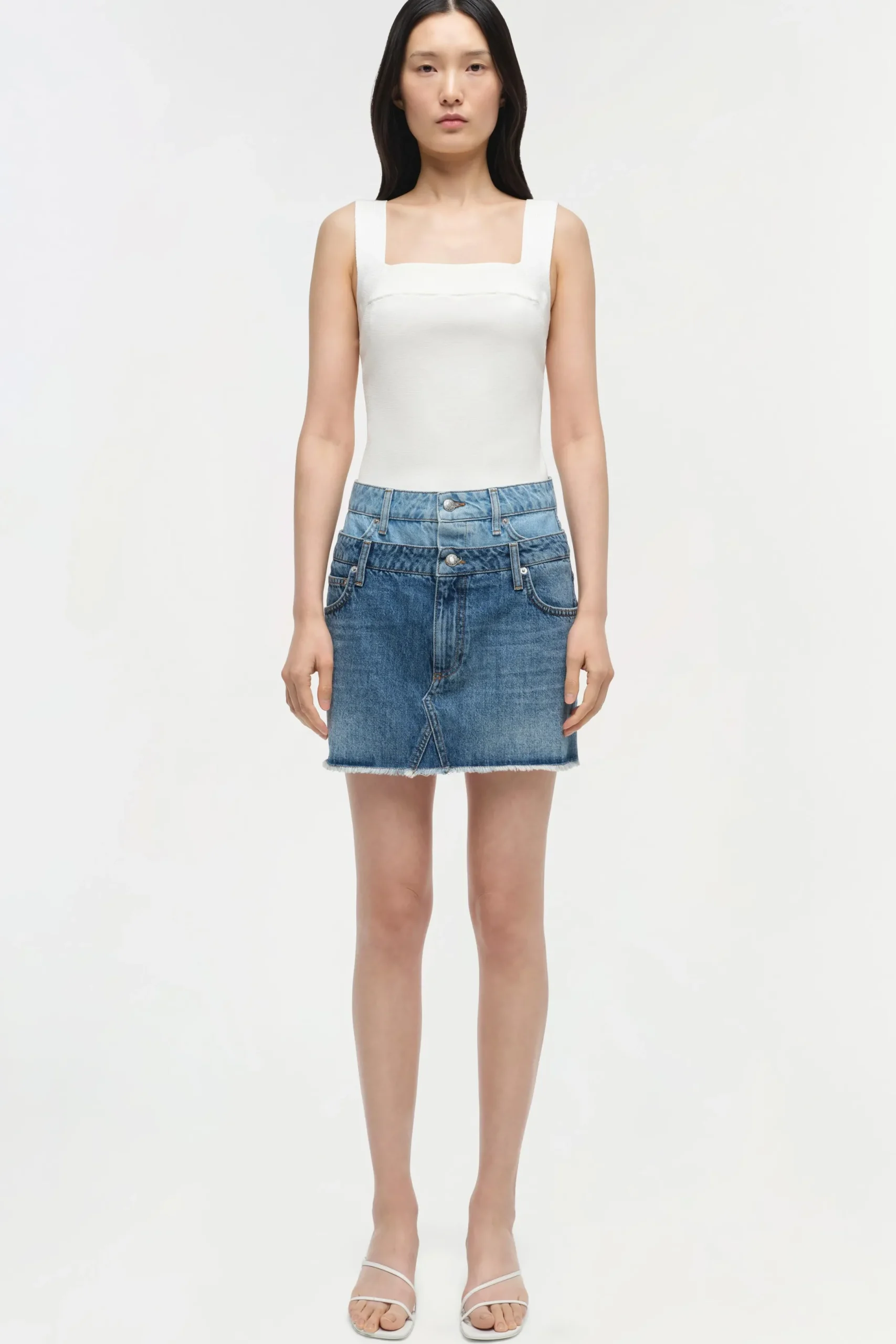 Women Simkhai Salix Double Waistband Mini Skirt