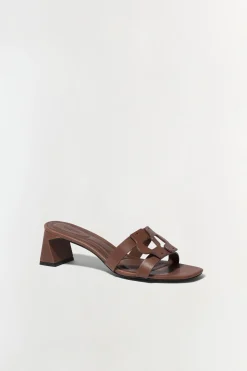 Simkhai Monogram Block Heel Sandal