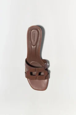 Simkhai Monogram Block Heel Sandal