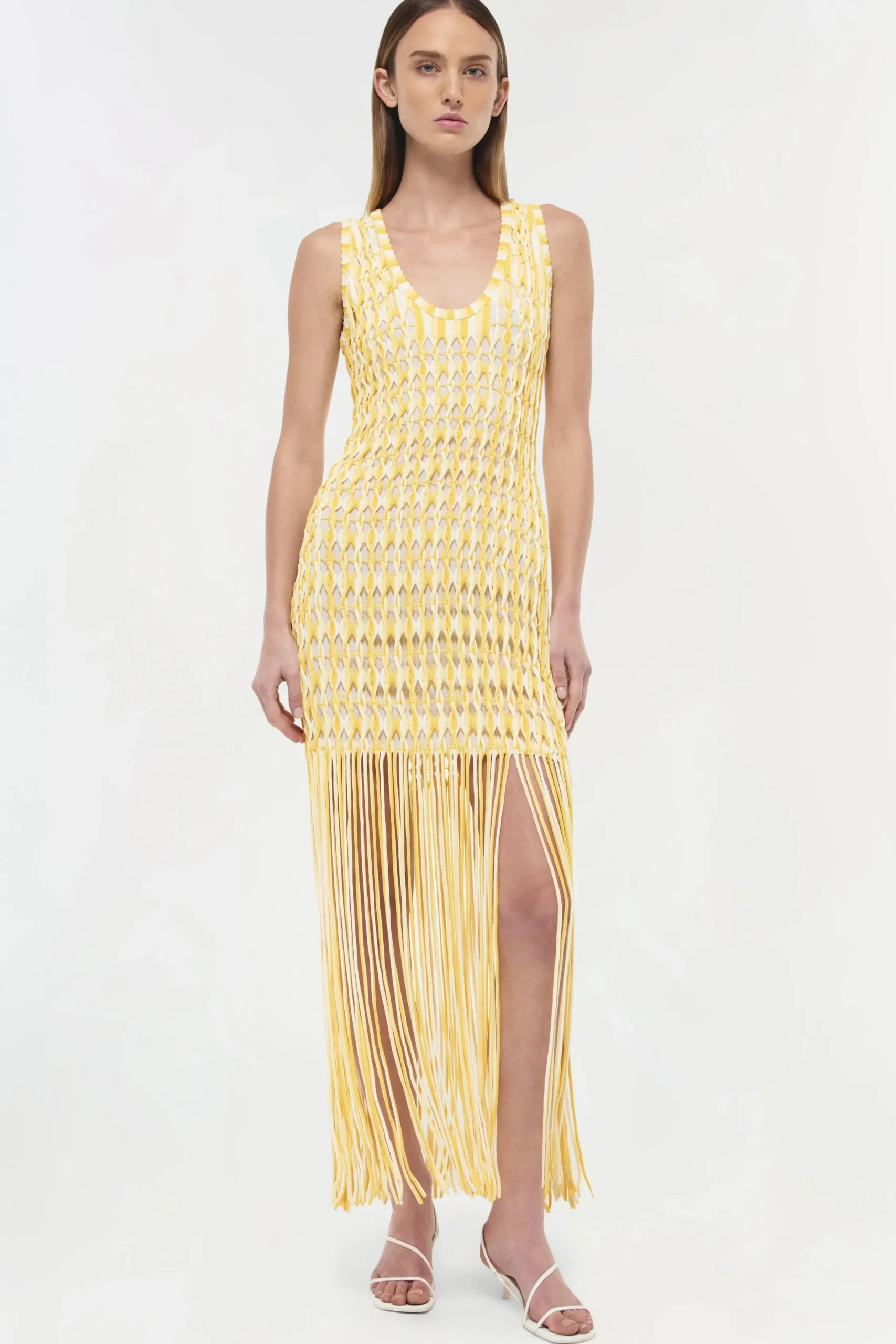 Women Simkhai Sonia Fringe Knit Dress