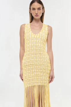 Women Simkhai Sonia Fringe Knit Dress