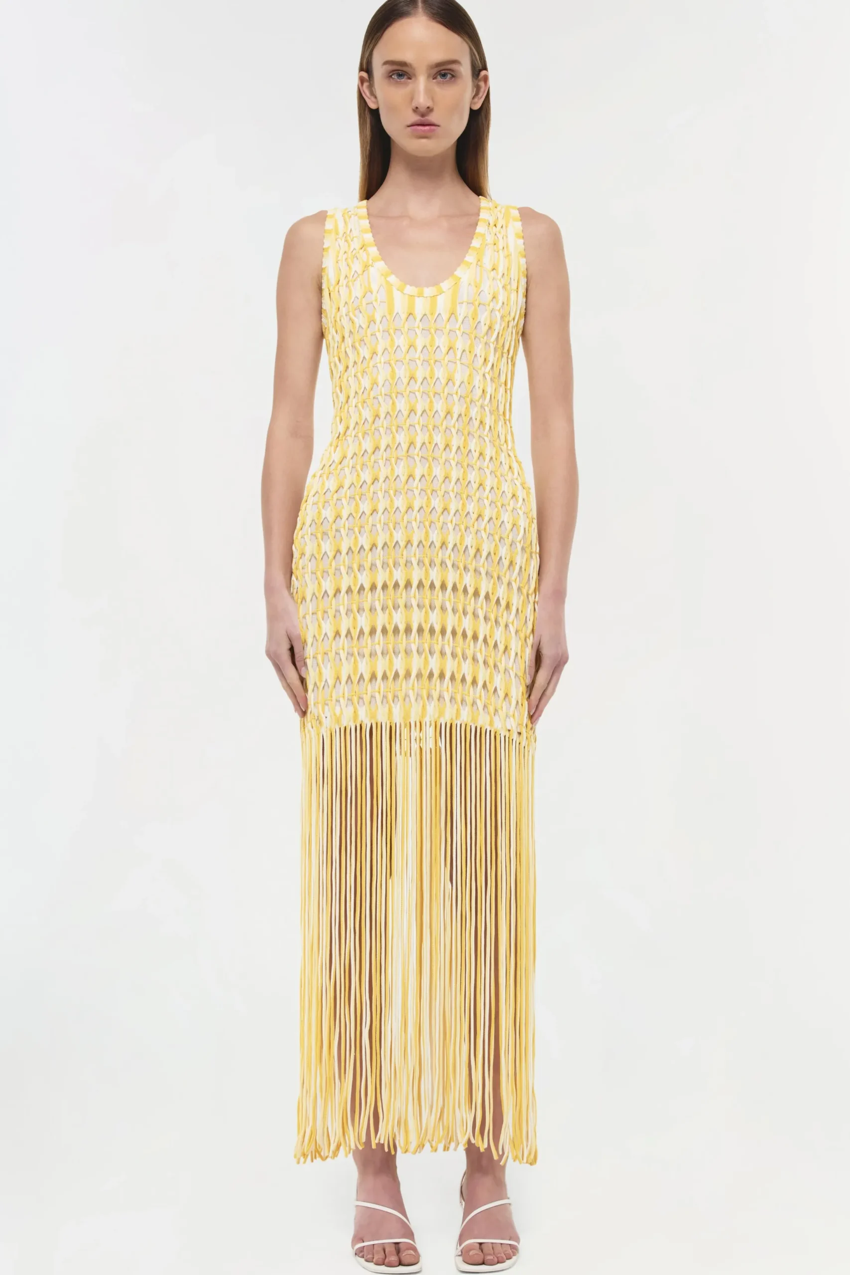 Women Simkhai Sonia Fringe Knit Dress