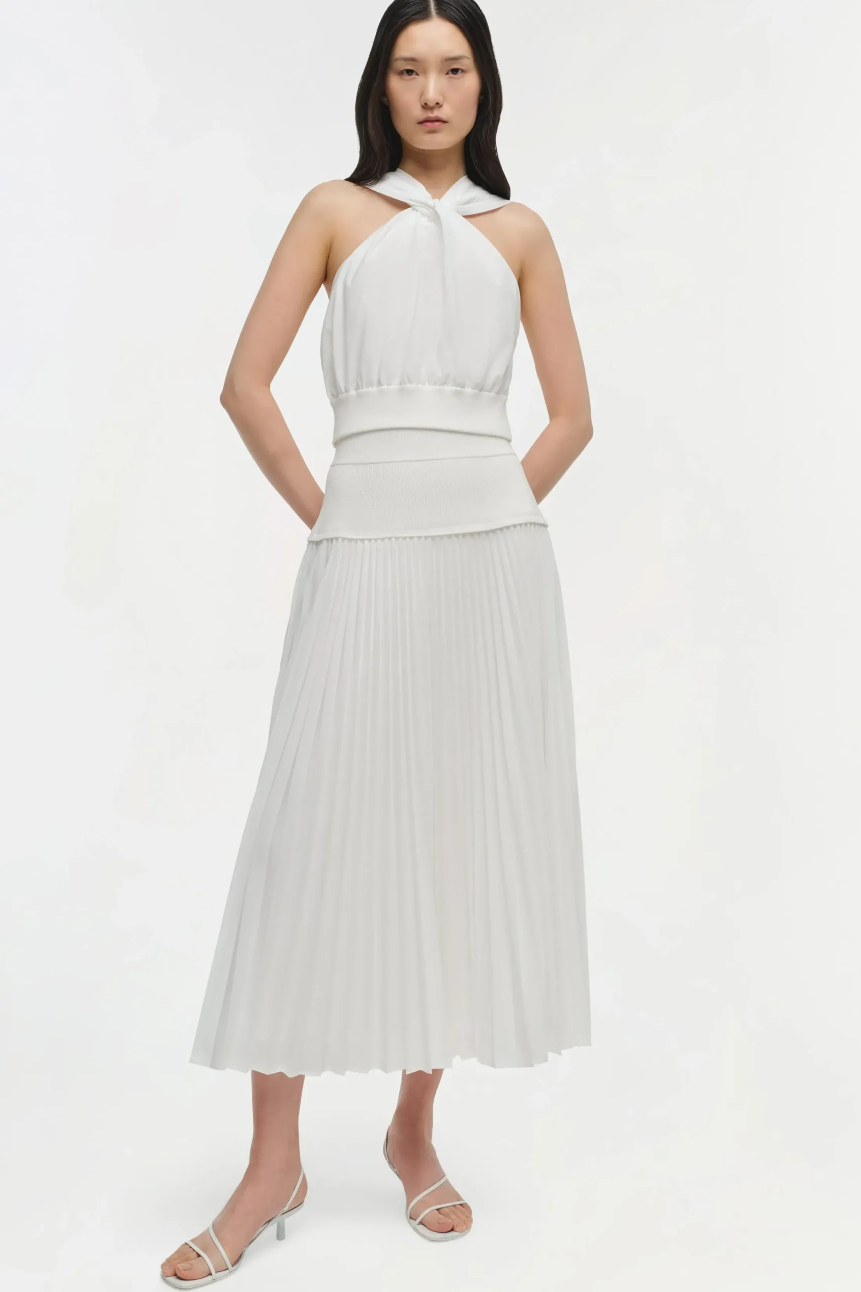 Women Simkhai Stella Pleated Midi Skirt