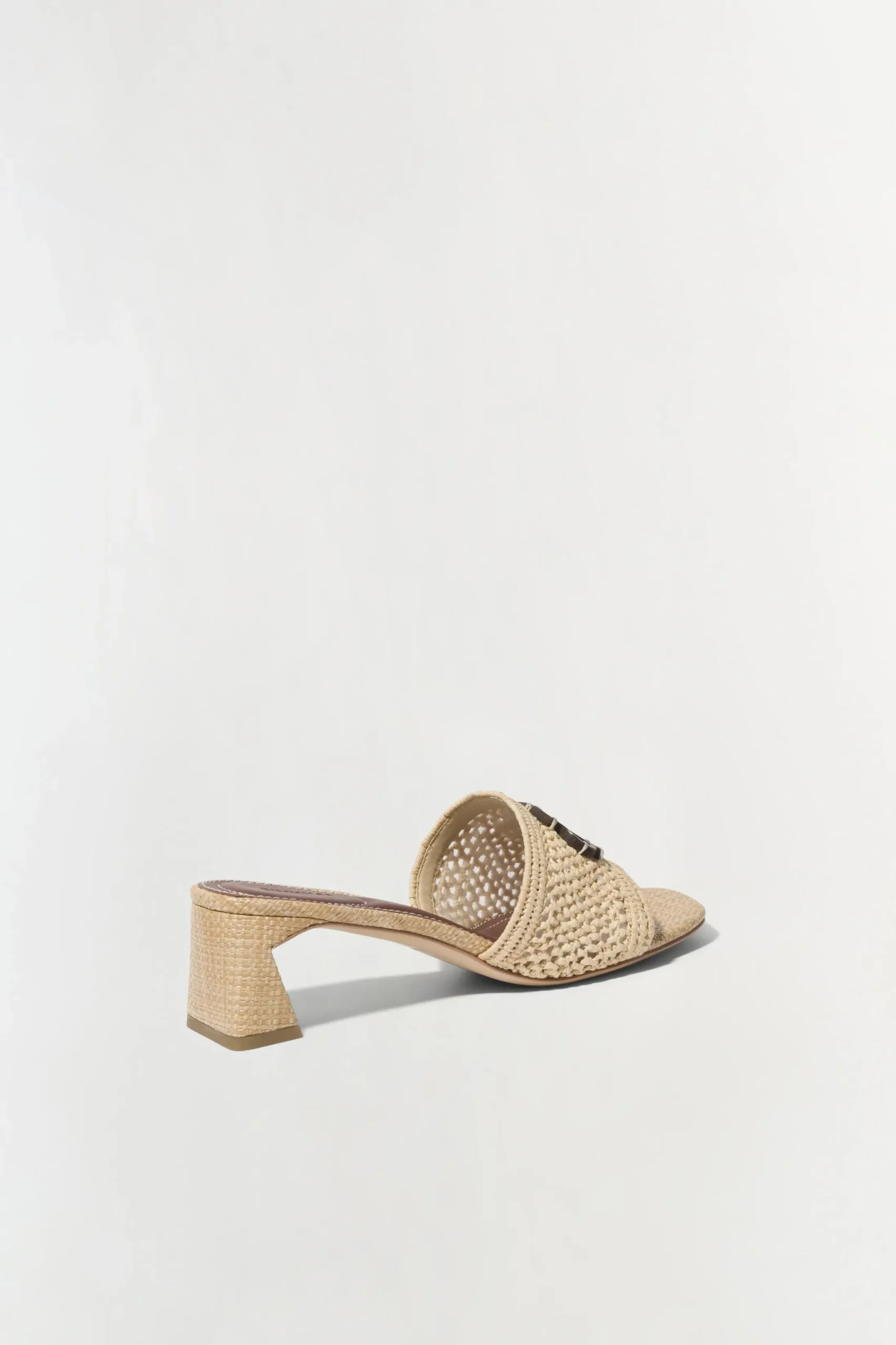 Simkhai Sydney Raffia Block Heel Sandal
