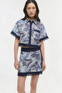 Women Simkhai Topanga Linen Shirt