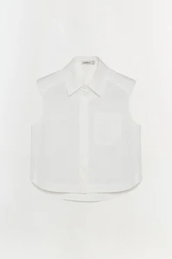 Women Simkhai Winslow Cotton Cropped Shirt