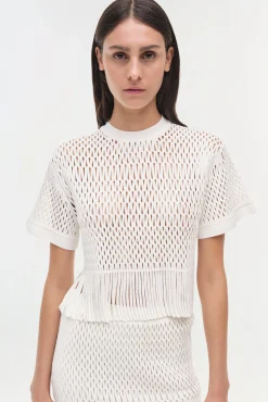 Women Simkhai Xavia Lattice Knit Midi Skirt